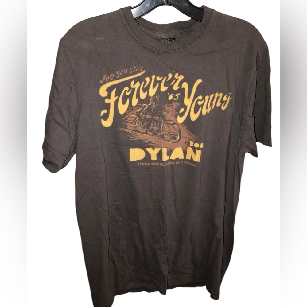 Vintage Lucky Brand Bob Dylan 65 Stay Forever Young Stand Upright & Strong XL